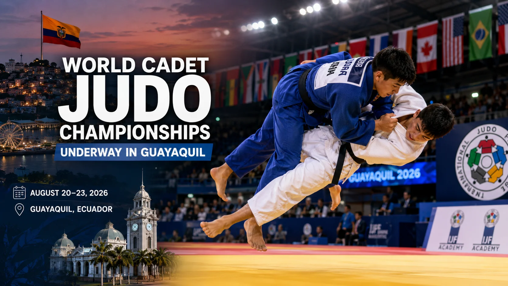 World Cadet Judo Championships Underway in Guayaquil